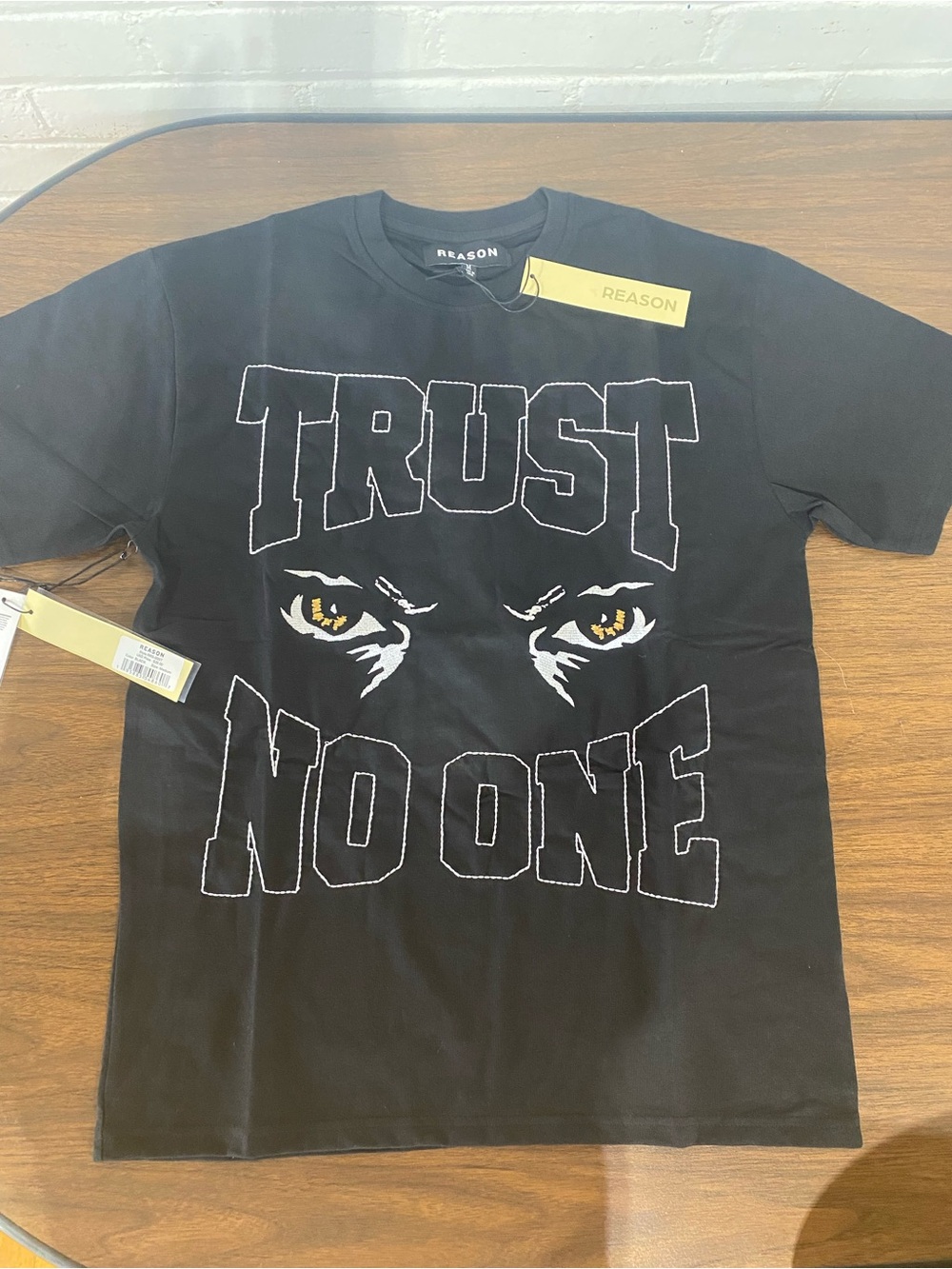 Reason  "Trust No One" Black Graphic Tee